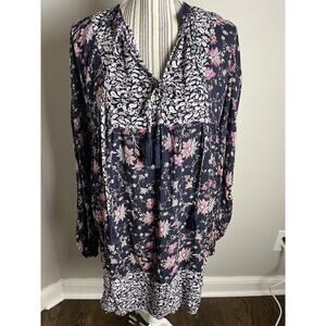 UMGEE SZ Large Boho/Peaseant Floral Shift Dress SZ Large